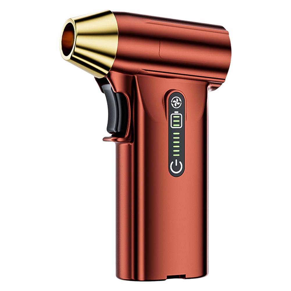 

130000 об/мин Мощный турбовентилятор 52 м/с Бесщеточный двигатель Ручной канальный вентилятор Зарядка Type-C Портативный турбовентилятор Инструмент для чистки автомобиля и компьютера красный