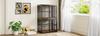 Modular dog crate furniture with 3 doors, 2-in-1 TV sideboard or nightstand, waterproof panel, outer dimensions 84x56x66 cm in retro brown