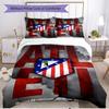 3pcs Duvet Cover Set (1*Duvet Cover + 2*Pillowcase, Without Core), football club Print Soft All‑Season Bedding Set, Home Bedroom Decor Gift
