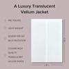 Clear Vellum Paper Sulfuric Paper Acrylic Invitations 50pcs Textured Paper  Greeting Cards