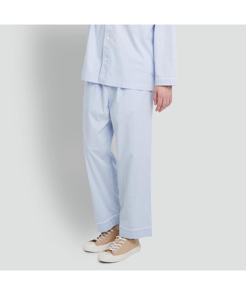 Jaju Men'S Cotton Stretch Length Pajama Set_Light Blue