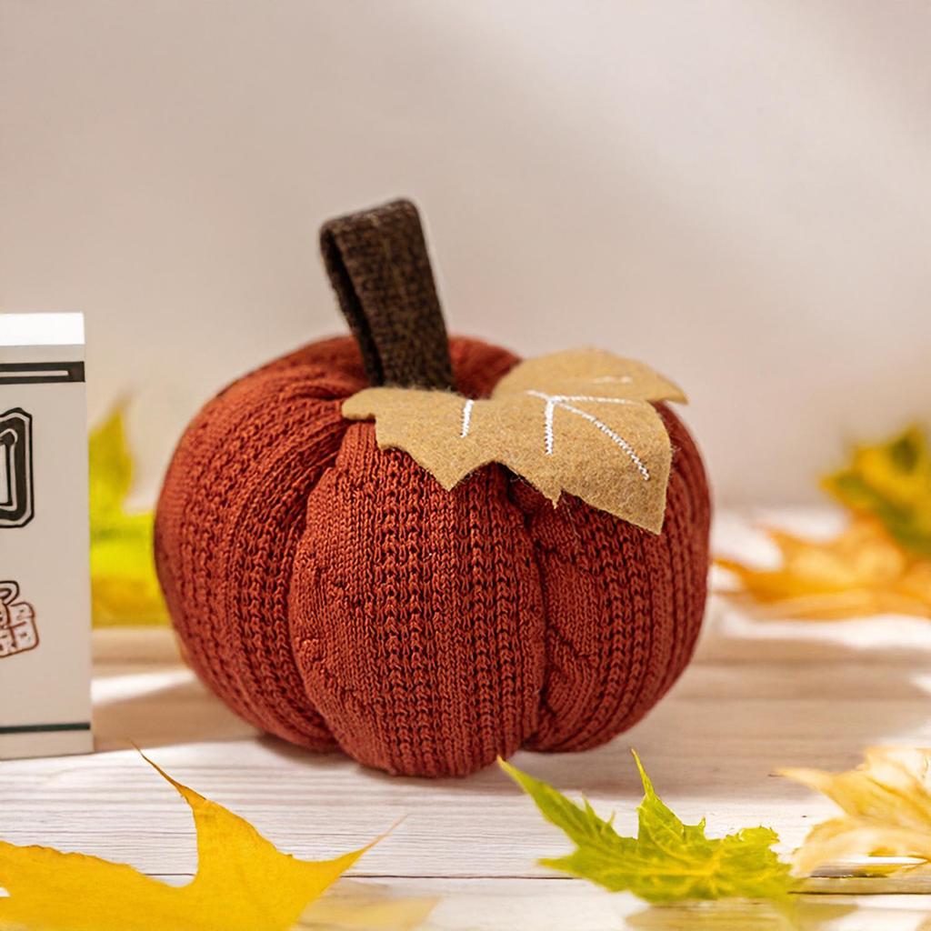 Cross-border Thanksgiving Knitted Pumpkin Ornaments for Harvest Festival Home Decor