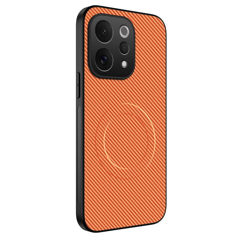 Applicable VIVO V70 carbon fiber pattern magnetic mobile phone case V60lite matte S50 anti-drop V60 protective case