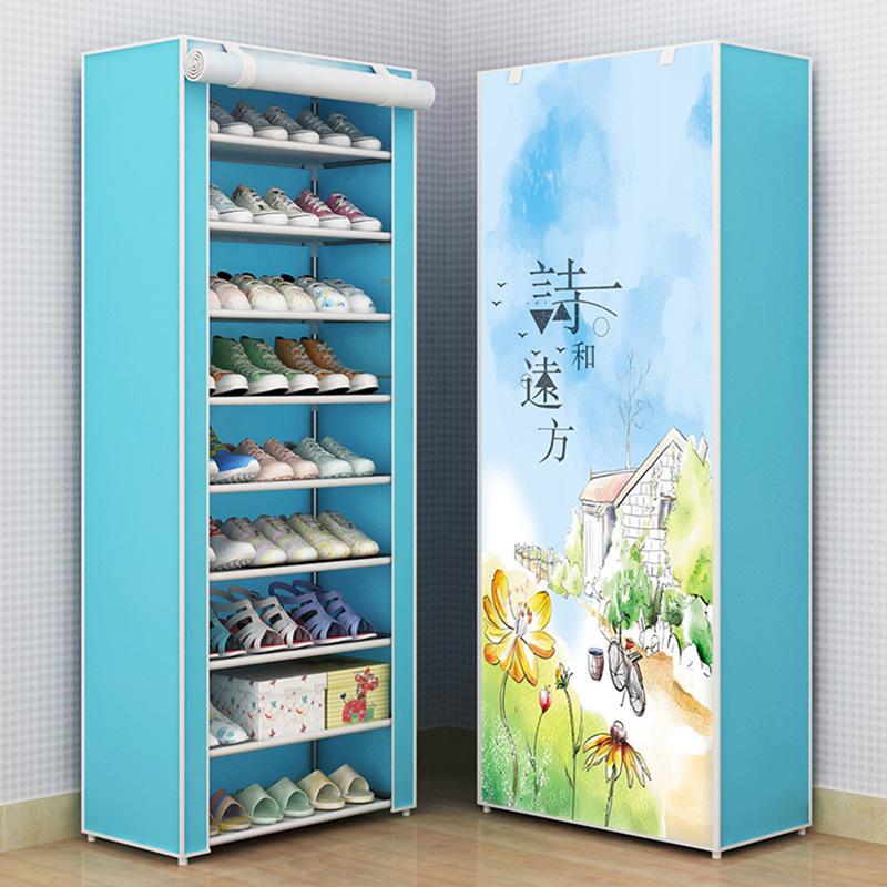 F-Style Dustproof Shoe Cabinet: Multi-Layer Cloth Cabinet & Storage Rack for Shoes
