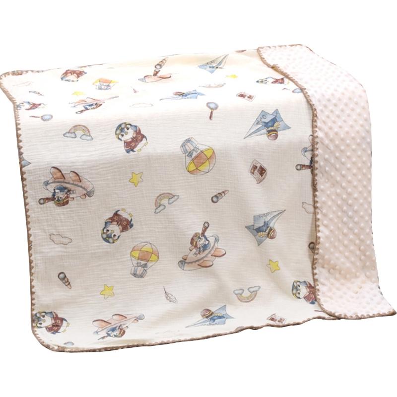 

Baby Summer Blanket with Lovely Pattern Lightweight Thin Blanket Soft & Comfortable Newborns Blanket for Boy Girls Gift