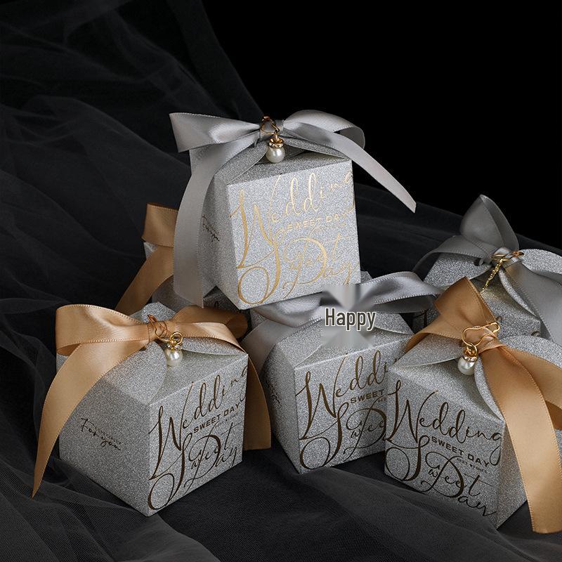 Elegantes Hochzeits-Süßigkeiten-Geschenkbox-Set - Hochwertige Hochzeits-Gastgeschenkboxen und -taschen