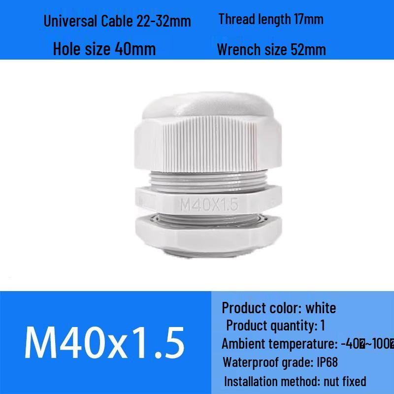 M Series Waterproof Nylon Cable Gland Connector