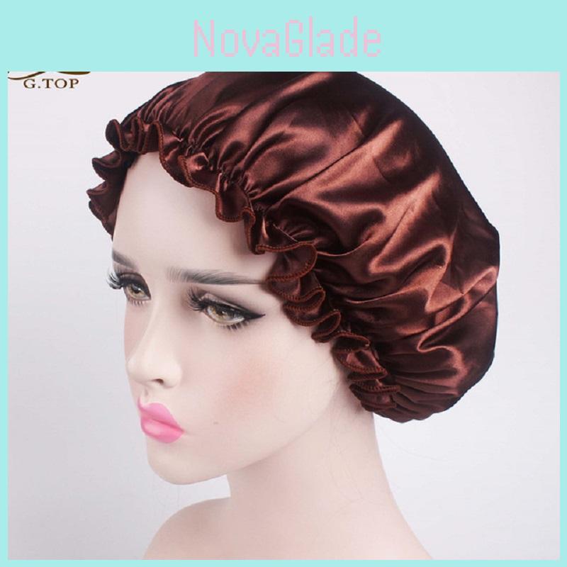 Timeless Design Satin Sleep Night Cap For Curly Hair Beauty Salon Head Cover