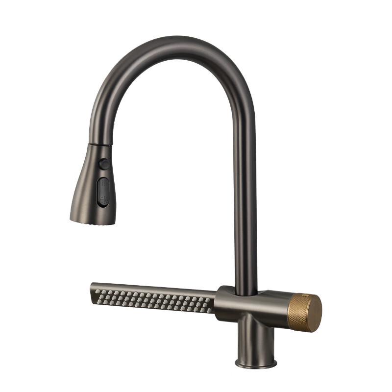 Stainless Steel Retractable Kitchen Sink Faucet
