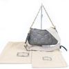 GUCCI Shoulder Bag GG Matelasse Leather 2-Way Handbag gray leather Women 735049 Used