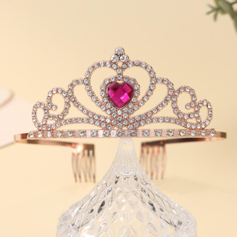 Bridal Crown Headwear Alloy Rhinestone Headband Wedding Crown Birthday Hair Accessories Party Headband Accessories