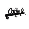 Temu Mini Metal Coffee Wall Key Holder – Stylish Home Hanging Decoration