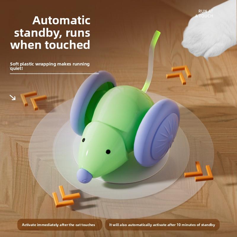 Pet Toys Electric Smart Cat and Mouse Car Self-fun Cat Toys Running Sports Car Cat Toys