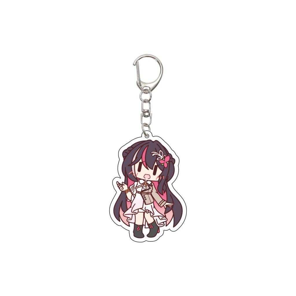 55MM Anime Hololive Keychain Hoshimati Suisei/Natsuiro Matsuri/Akai Haato Key Chain Acrylic Model Plate Christmas Gifts