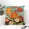 Classic Home Decor Floral Painting Pillow Case Linen Pillow Case Sofa Home Decor Cushion Cover Cushion Cove