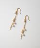 Merrymotive Drop Pearl Chain Gold Earring