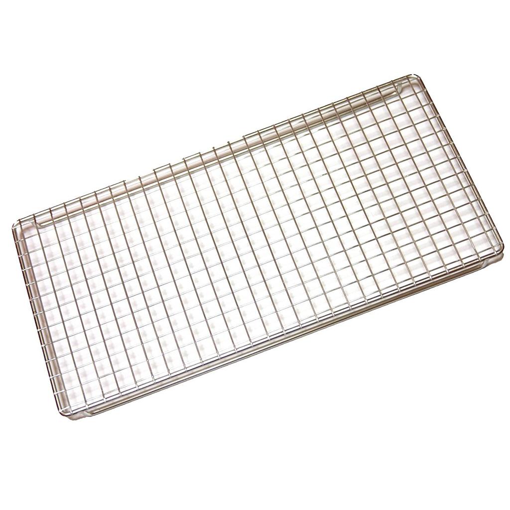 CAMPING MOON Clip Wire Mesh Stainless Steel Half Size PRO W2 Rectangular Grill,