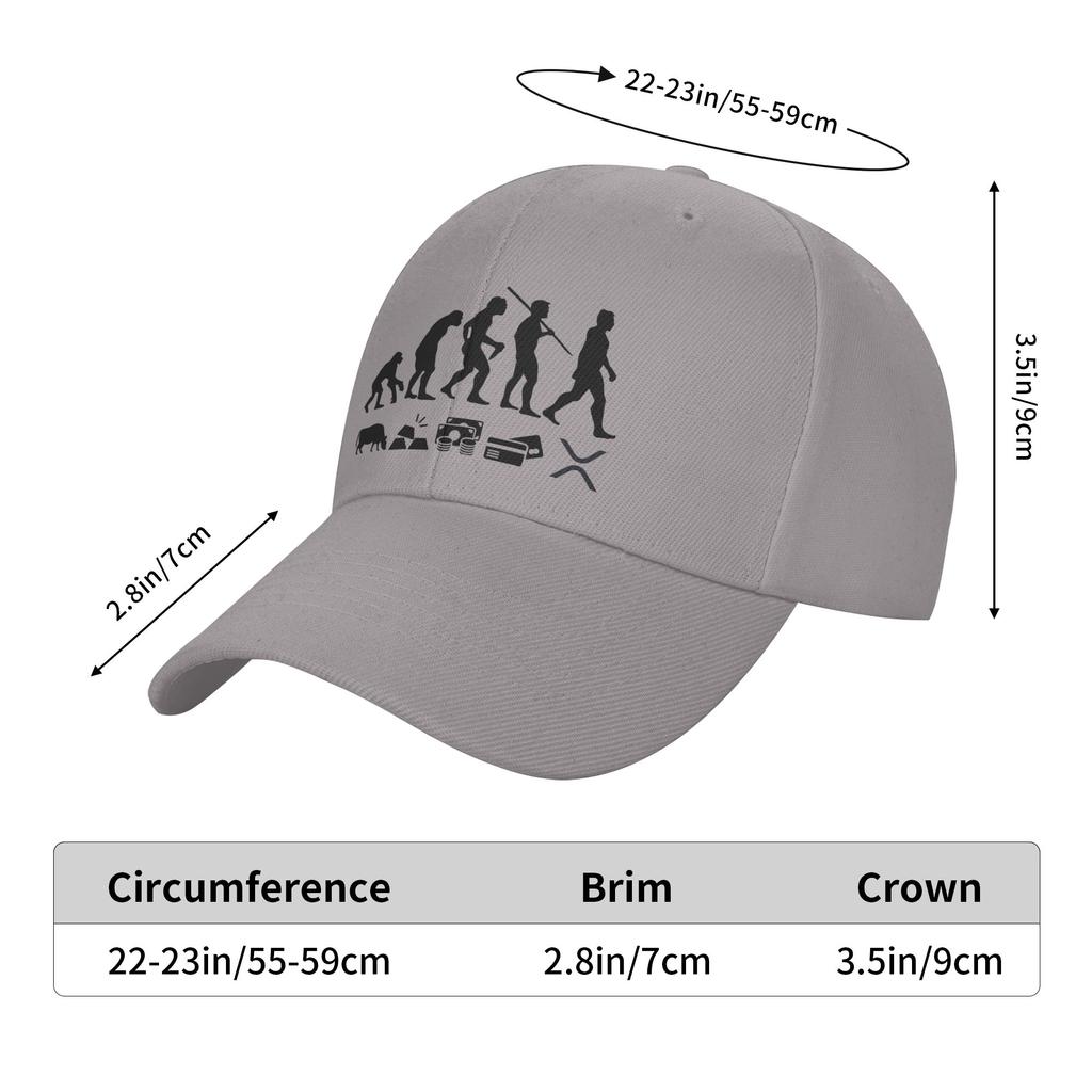 Ripple Evolution of Money XRP Crypto Logo Casual Baseball Cap Summer  Trucker Hat Hot Sale Snapback Cap Men Baseball Caps