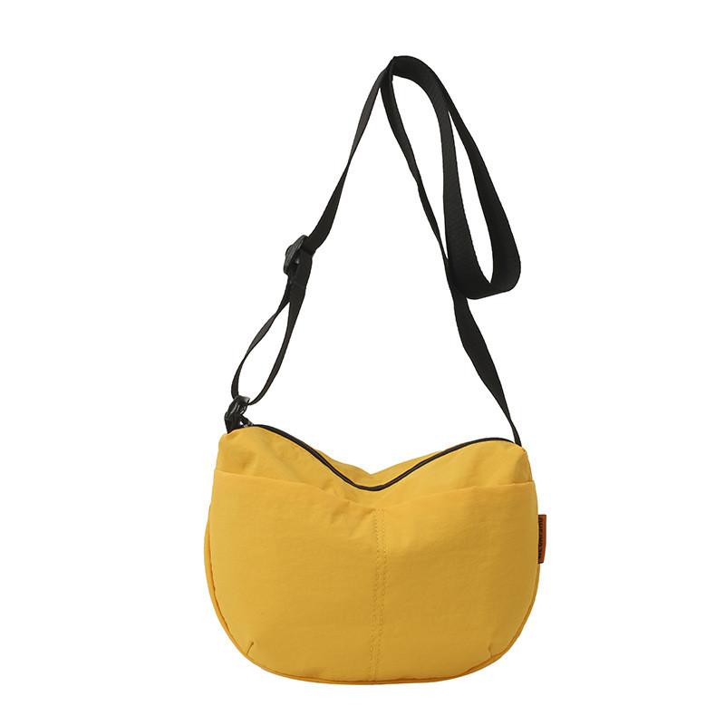 Nylon Casual Crossbody Bag For Women With Zipper Closure And Internal Pocket