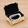 European Style China Zinc Alloy Jewelry Box for Ring Necklace Earrings Storage Wedding Dressing Table