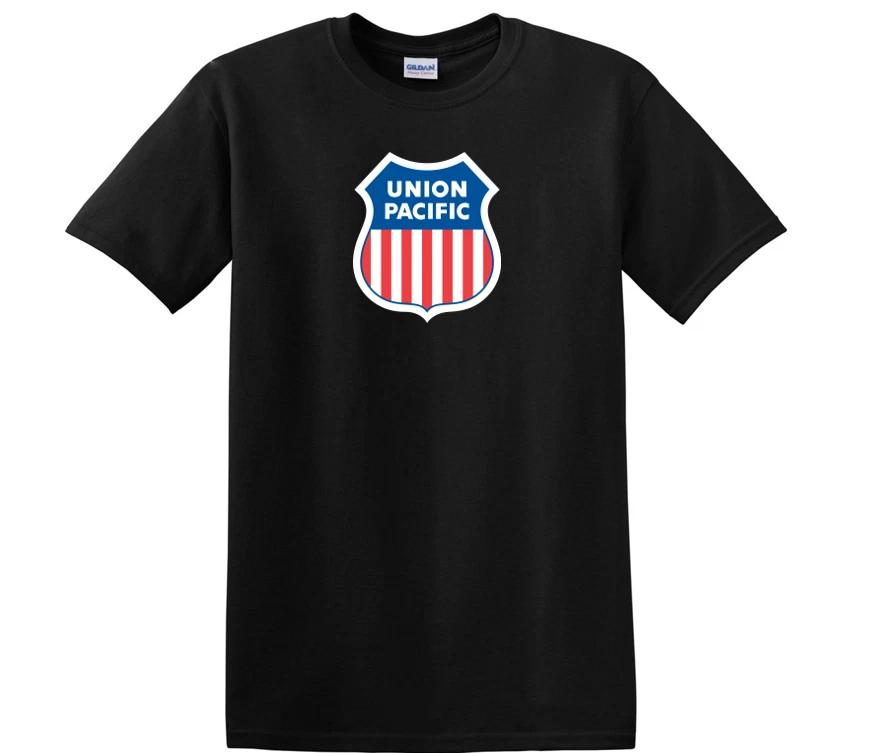 Union Pacific Railroad Tee Shirt North American Railway Train Black T-Shirt L