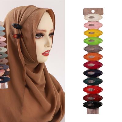 Vibranting Silk Scarf Safety Pins Set 12Pieces Multicolor Hijab Brooches Fashion Accessory for Women and Girls Wear
