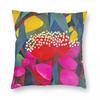 Modern Australian Floral Square Pillowcase Polyester Linen Velvet Pattern Zip Decor Throw Pillow Case Bed Cushion Cover