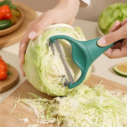 CHANJIF Peeler, a Great Kitchen Companion, Time-saving Peeler with Two Sharp Blades, Perfect for Soft and Fluffy Shredding, Cabbage Peeler, Popular Ki