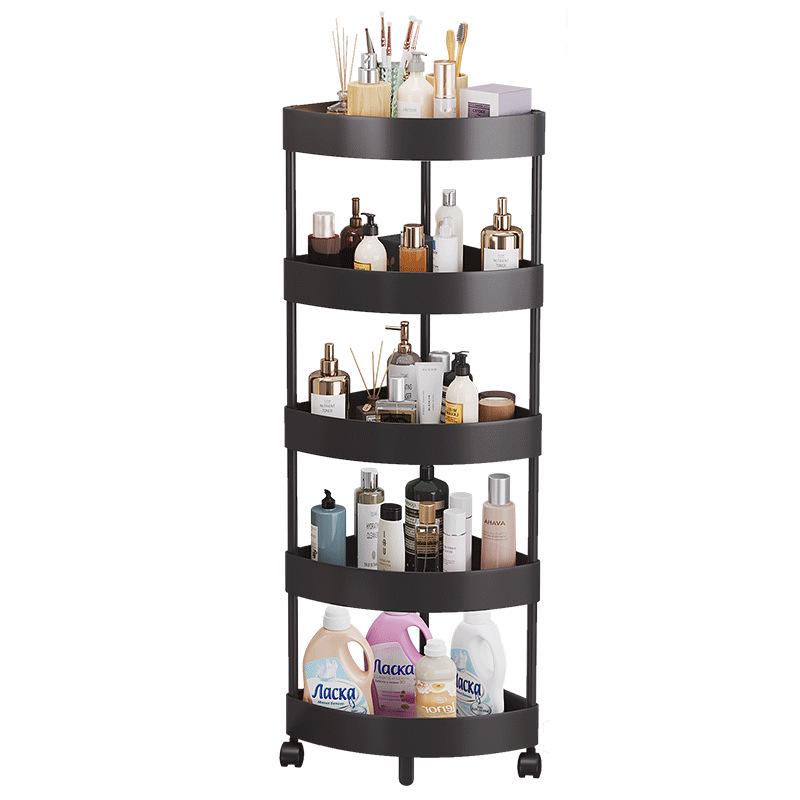 Triangle Multi-Layer Corner Storage Rack for Bathroom and Kitchen