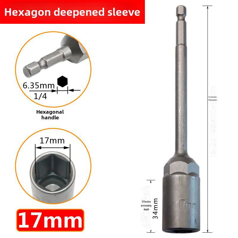 5,5 mm Tiefe Sechskant-Elektrobohrer-Stecknuss-Schraubenschlüssel