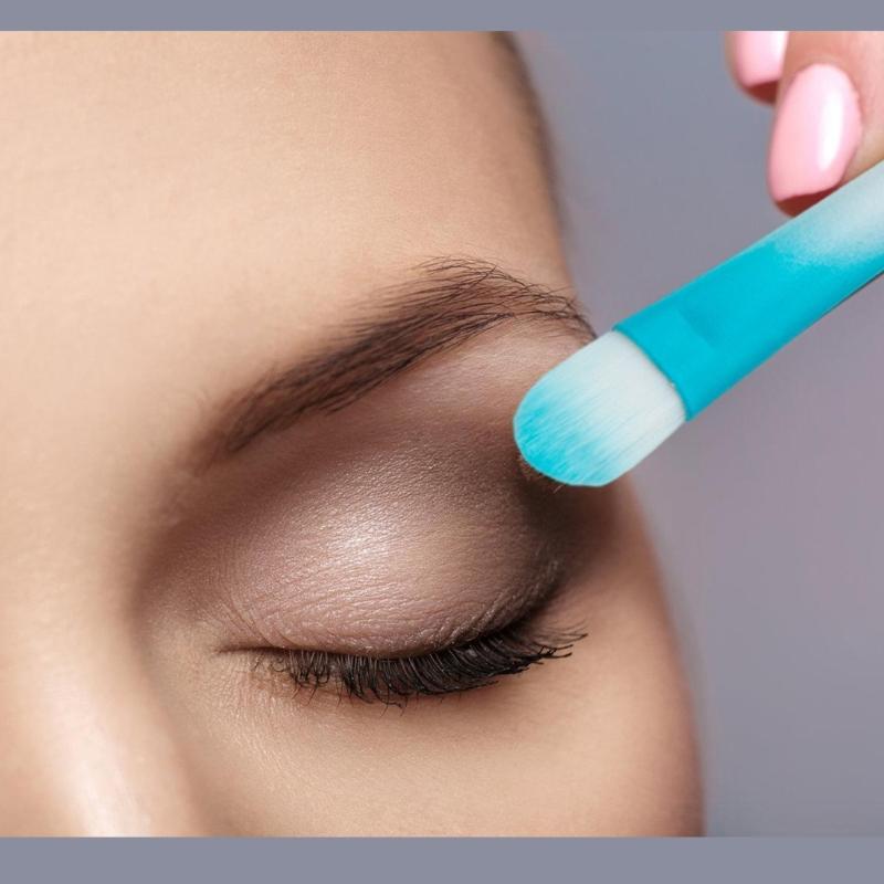 Beaded Makeup Brush Set Metal Handle Makeup Brushes Eyeshadow Brush Blush Brush Beadable Makeup Brushes for Makeup