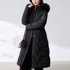 Fashion Woman Long Parkas Winter Coats Hooded Faux Fur Collar Thick Warm Overcoat Women's Jackets