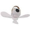 USB Powered Ceiling Fan with Light 4 Speed Timing Function 7200mAh Battery Remote Control Camping Ceiling Fan for Outdoor Tent