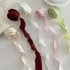 Crinkled Silk Ribbon: Floral Decorative Wrapping Tape