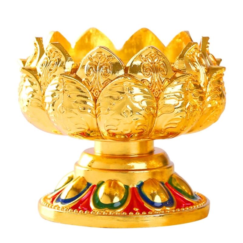 Ghee Lamp Holder Candle Holder Buddhist Supplies Tibetan TeaLight Holder Butter Lamp Holder for Table Centerpiece Home