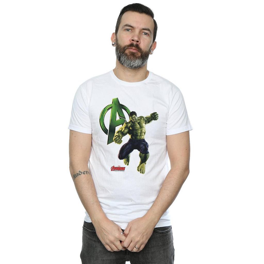 Avengers Age Of Ultron Herr Hulk Pose Bomulls-T-shirt