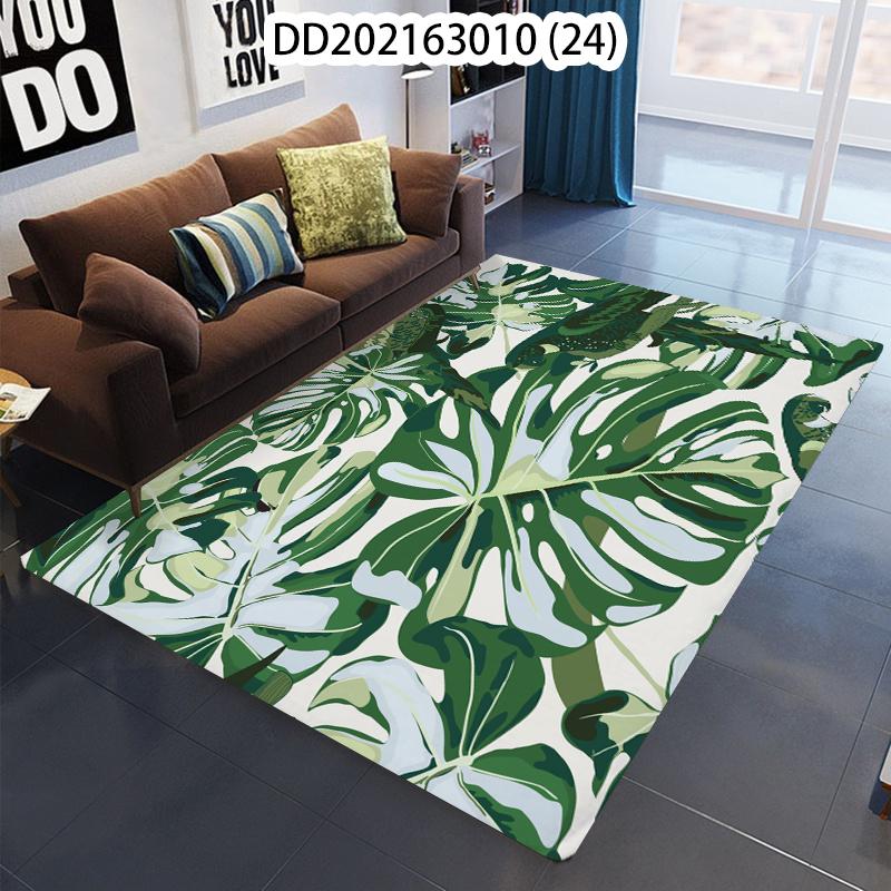 Green Plant Leaves Kids Room Rug Doormat Prayer Mat Hallway Carpet Carpet In The Bedroom Kitchen Mat Alfombra Tapete