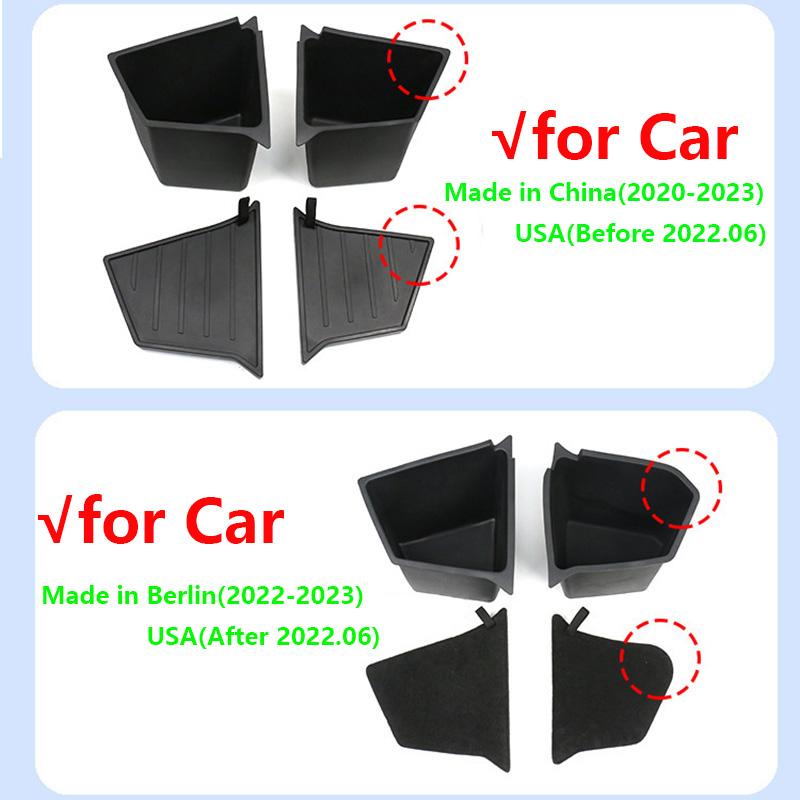 Rear Trunk Side Storage Box for Tesla Model Y 2025 Berlin Left Right Bins Organizer Tray Stowing Tidying Packet Car Accessories