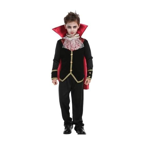 [Harsever] Vampire Cosplay Children s Halloween Cosplay Kids Costume Dracula Cosplay Vampire Costume Vampire Costume Noble Devil Children s Halloween