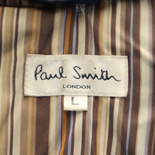 Paul Smith With Liner Stainless Collar Coat L Navy Made In Japan Men's Used