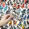 56-Piece Year of the Horse Watercolor Stickers: Chinese Style for Notebooks, Phones & DIY Journals