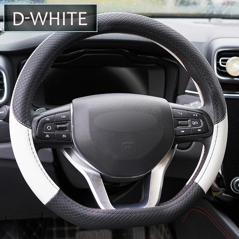 Univerzální potah na volant 38 cm 15 palců Umělá kůže Guma sportovní stylové Protiskluzové doplňky do interiéru auta