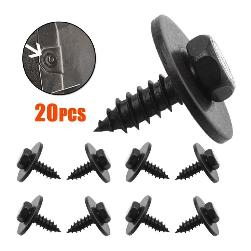 20pcs Fender Liner Air Duct Splash Shield Clip Bolt Screw Car Hex Head Screw For BMW High Quality Car Accessories 07147129160