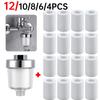 Shower Filter Transparent Bath Filter Universal Connection Switch 5 Micron PP Cotton Filter for Improving Skin Hair Nails Health