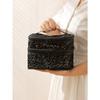 Double Layer Makeup Bag With Large Capacity, Mesh Cosmetic Organizer Bag, Transparent Visible Makeup Storage Bag Makeup Pouch