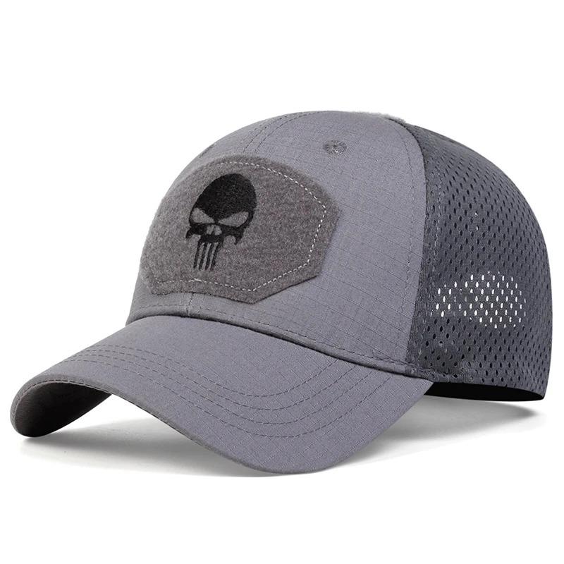 Baseball Ventilated Permeable Air Patch With Top Stitched Stitching Embroidered Skull New Brand Latest Fresh Caps Spring And Autumn Outdoor