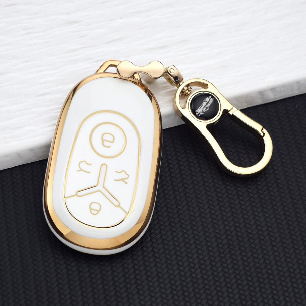 High-Quality TPU Key Shell Protector Cover For Geely Star Wish Exploration 06 Youth Dream 2024 Keyring Holder Auto Accessories