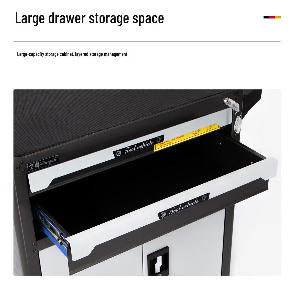 Multi-Layer Thickened Tool Cabinet with Casters for Auto Repair