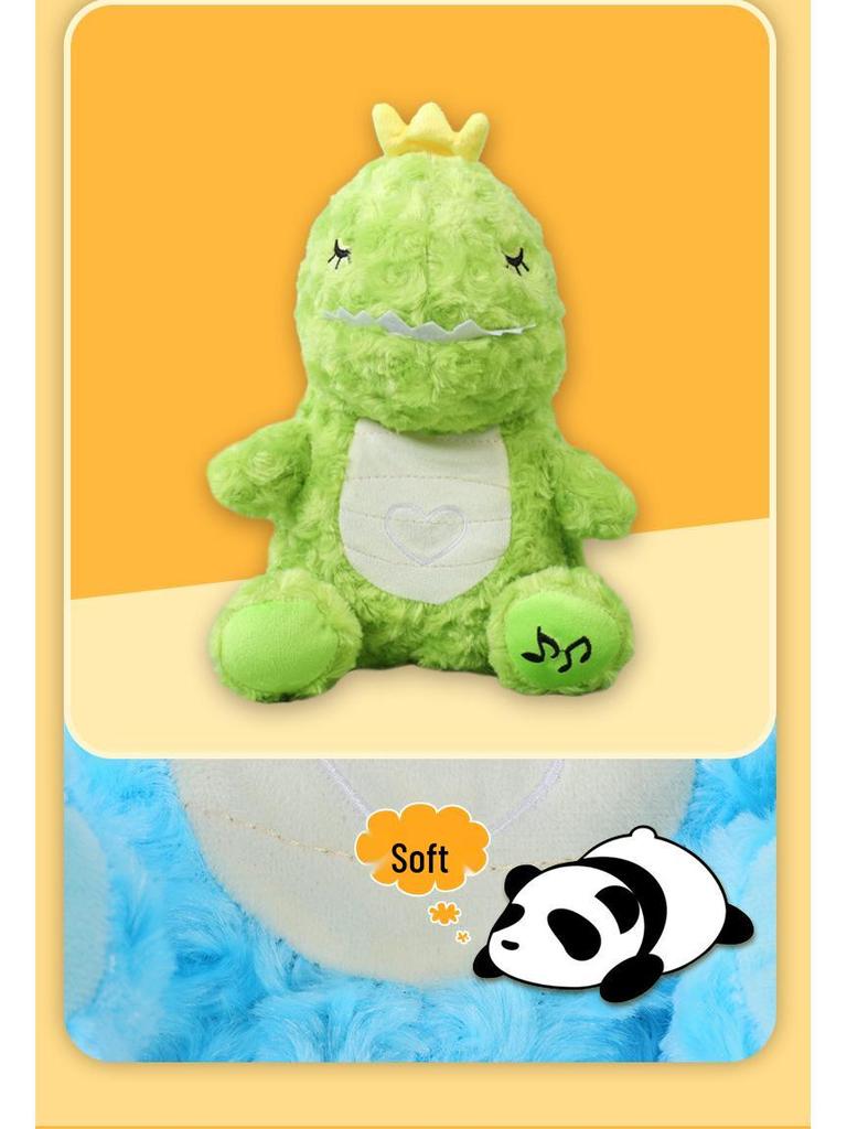 Glow-in-the-Dark Plush Dinosaur - Soft, Soothing Sleep Companion