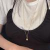silver925 silver ball long necklace (2color)